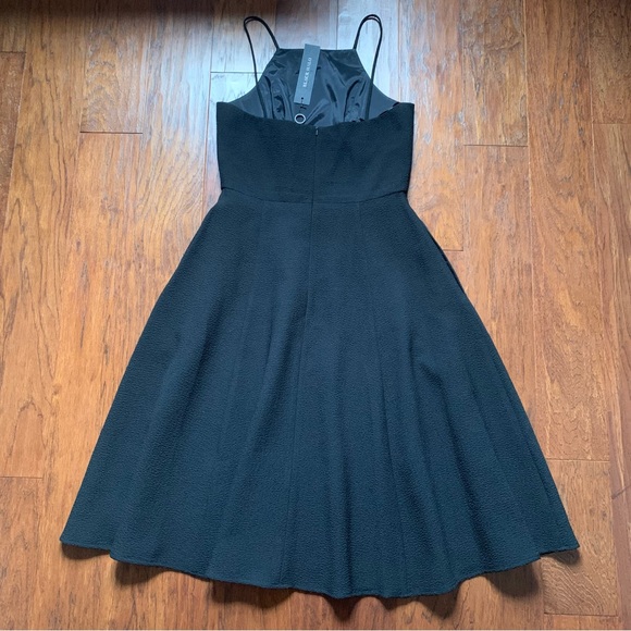 Black Halo Black Pinup Fit & Flare Midi Dress | Size 8 - Picture 3 of 11